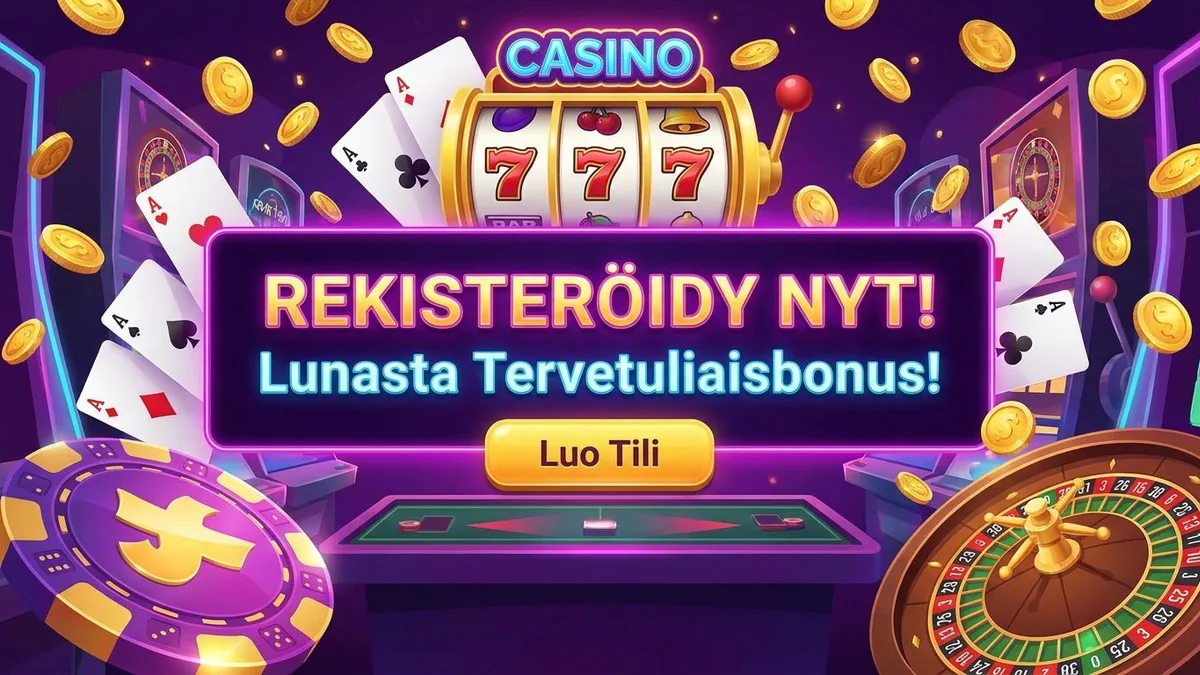 Rekisteröidy bonuksella